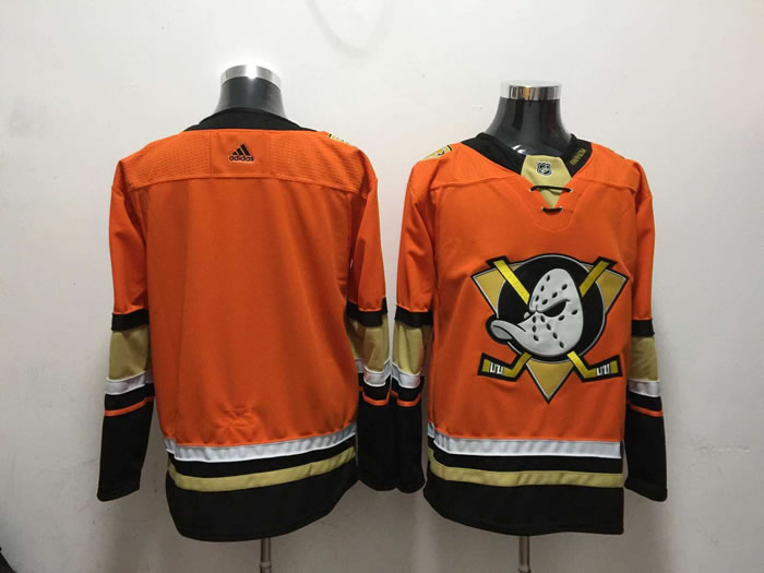 Anaheim Ducks Blank Orange Adidas Stitched Jersey